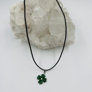 SMARAGDNI ŽAD - obesek ŠTIRIPERESNA DETELJICA - slika 3