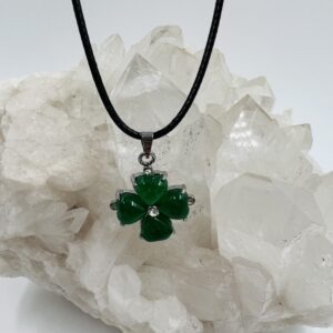 SMARAGDNI ŽAD - obesek ŠTIRIPERESNA DETELJICA - slika 2