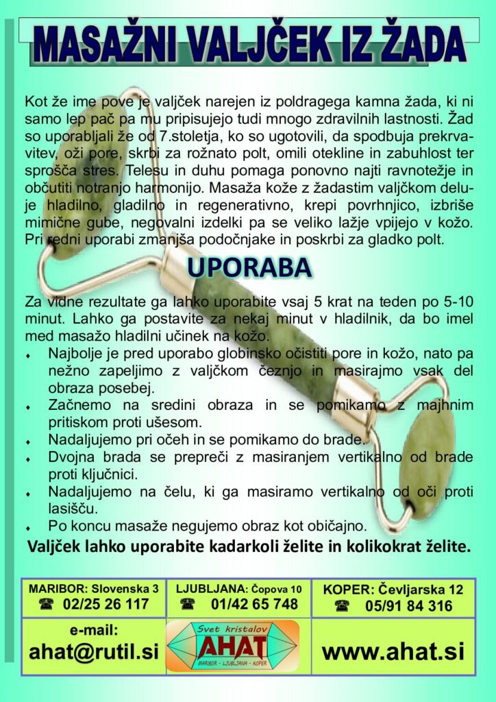 Masažni valj - navodila