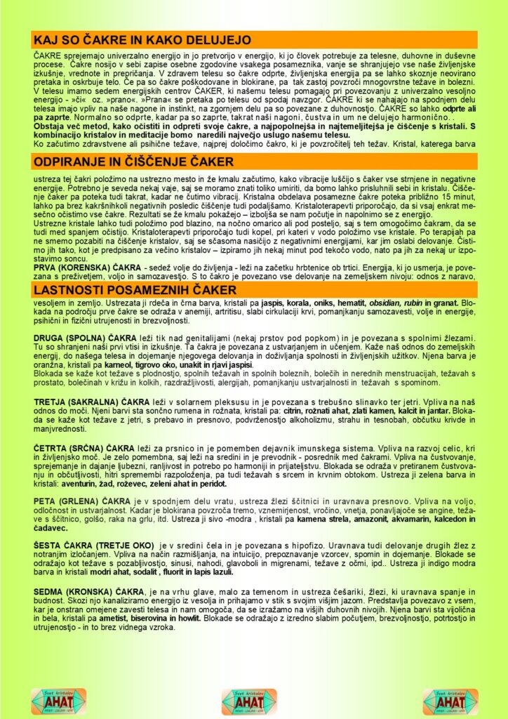 Čakre in vrtinci energije