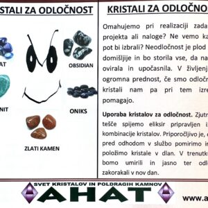 Komplet dveh KRISTALOV ZA ODLOČNOST - slika 2