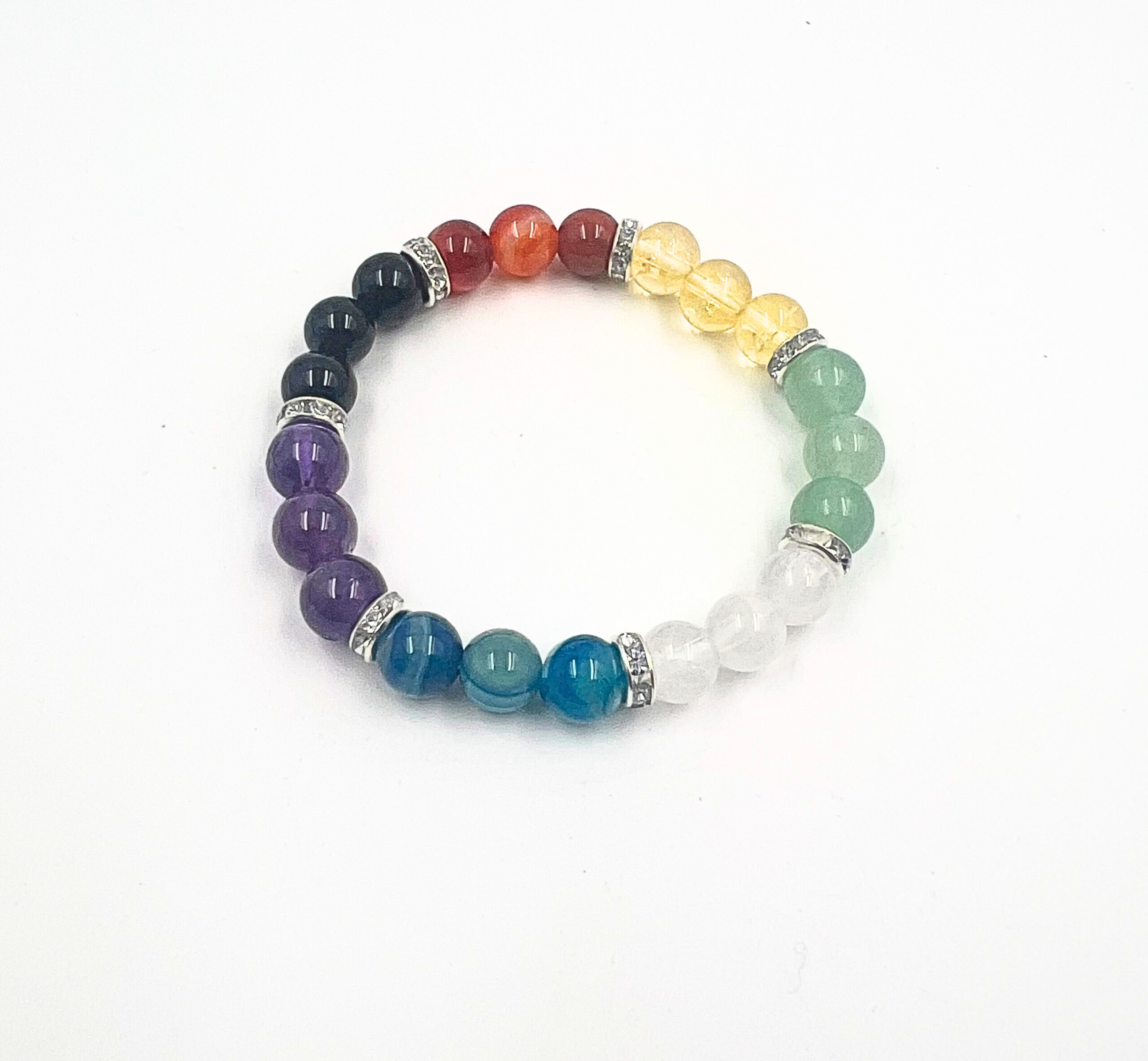 Zapestnica za čakre s sedmimi kristali - slika 1