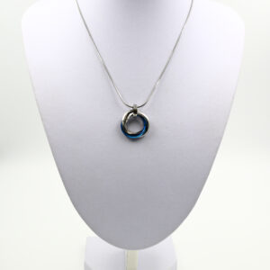 Obesek BY AZORA - silver - blue