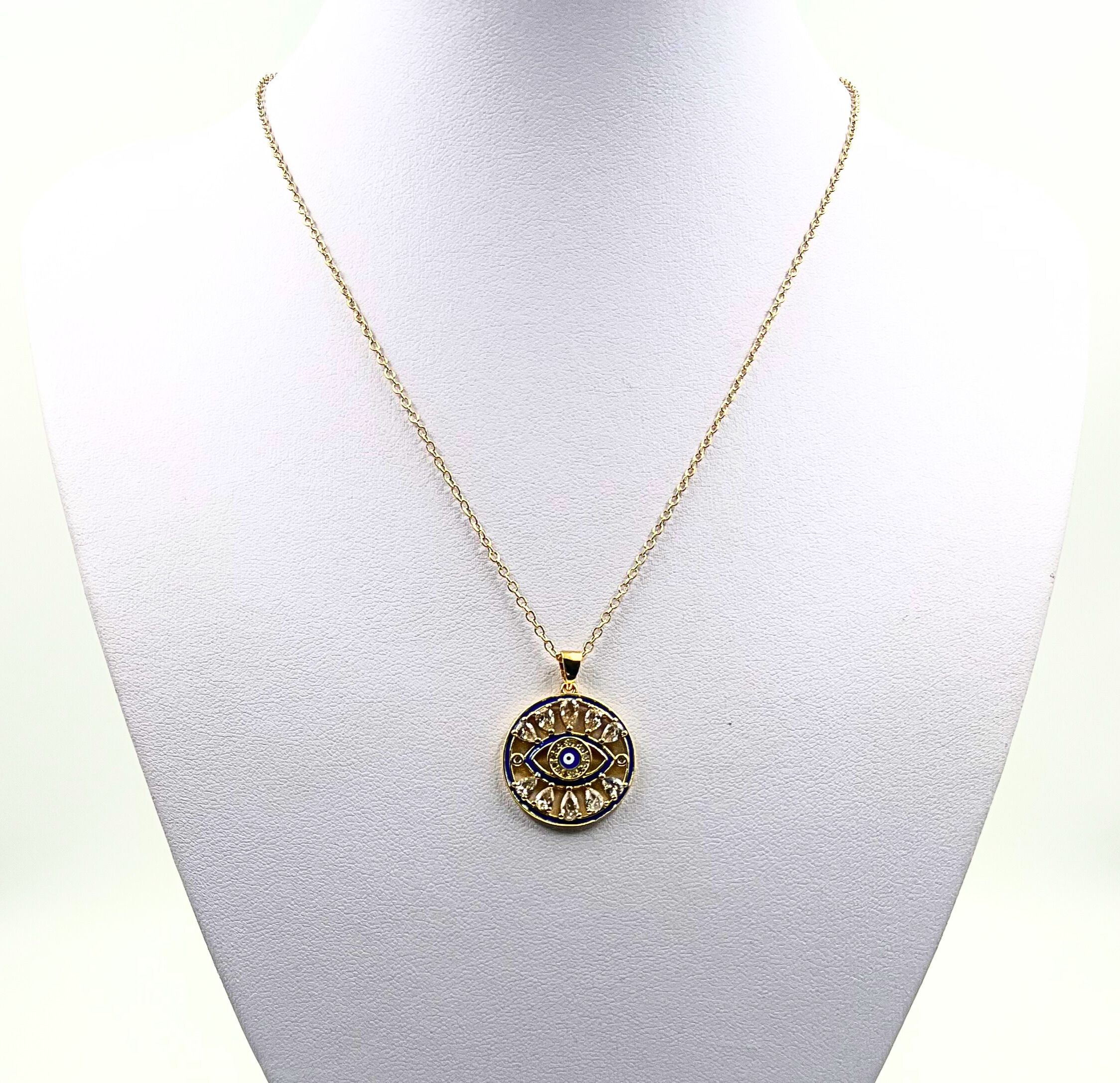 ZLOBNO OKO  - obesek z verižico - slika 1