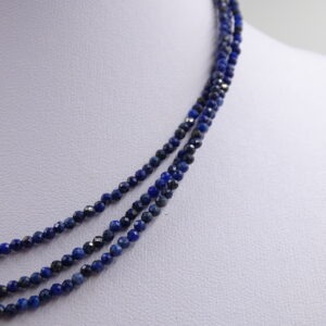 Brušena ogrlica - LAPIS LAZULI - slika 2