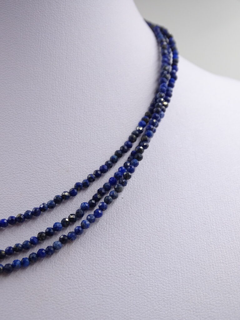 Brušena ogrlica - LAPIS LAZULI