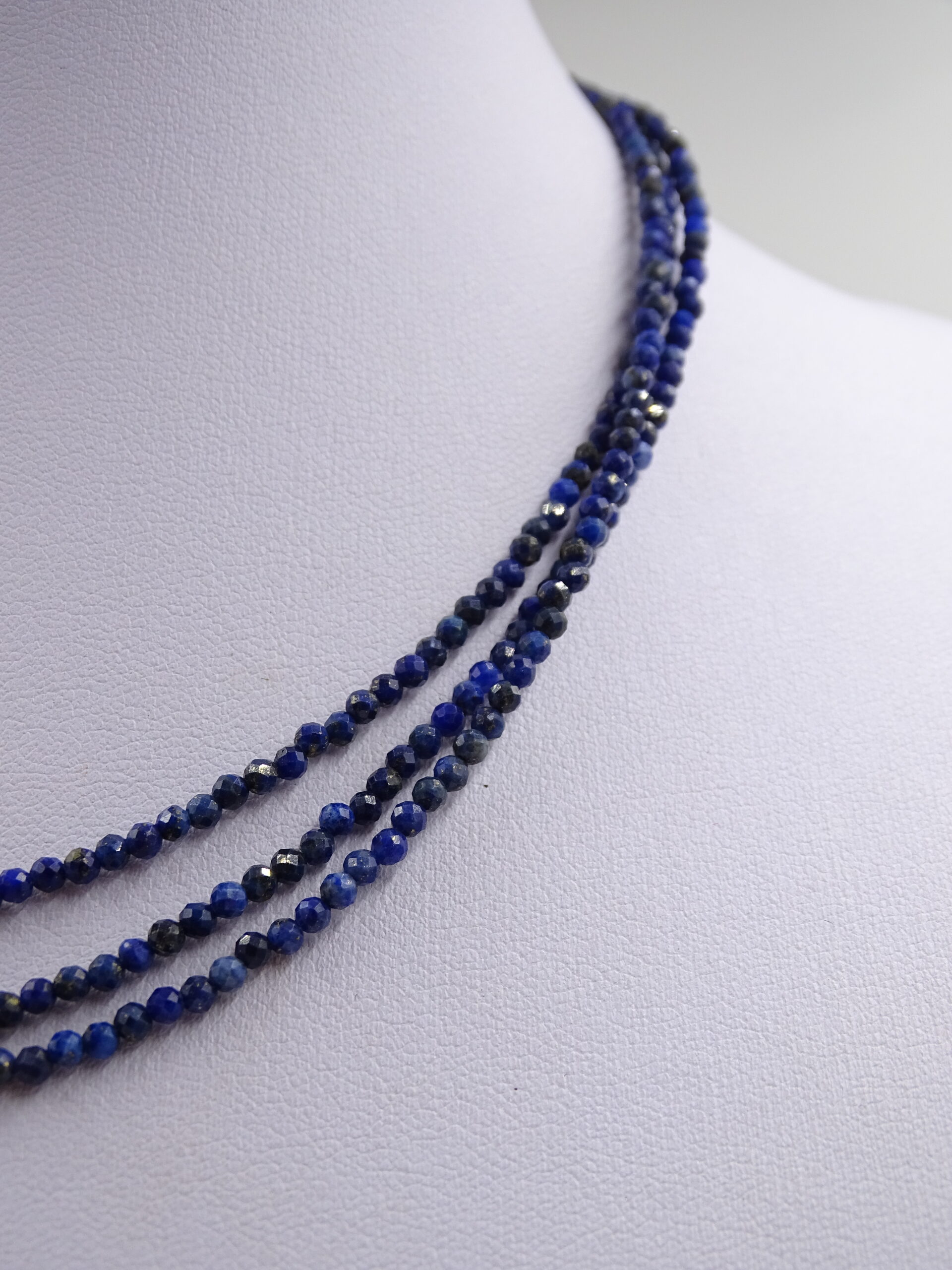 Brušena ogrlica - LAPIS LAZULI - slika 2