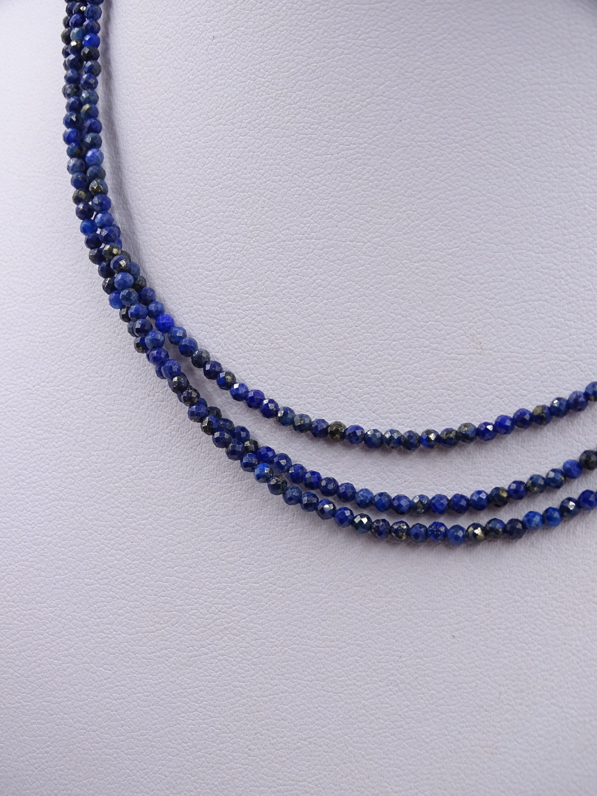 Brušena ogrlica - LAPIS LAZULI - slika 3