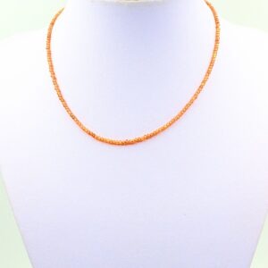 Brušena ogrlica - KARNEOL