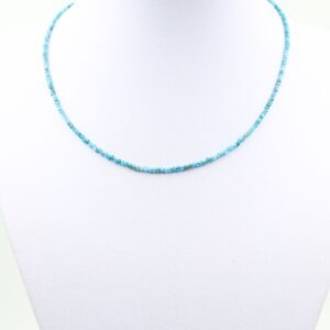 Brušena ogrlica - moder AHAT