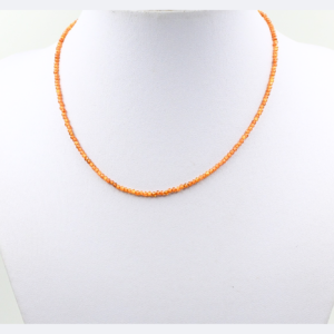 Brušena ogrlica - KARNEOL