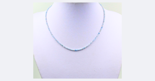 Ogrlica brušena - AKVAMARIN