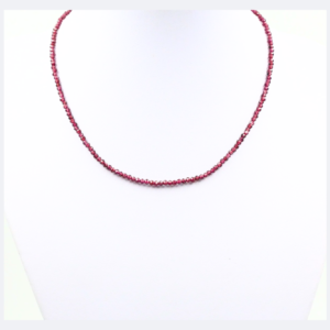 Brušena ogrlica - GRANAT