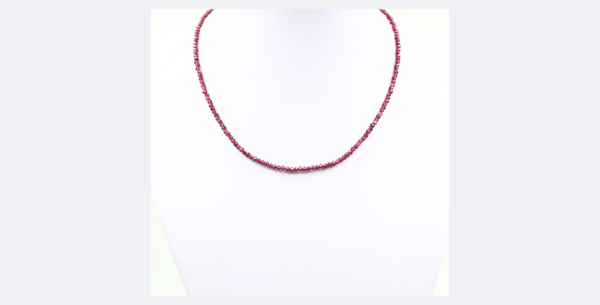 Brušena ogrlica - GRANAT