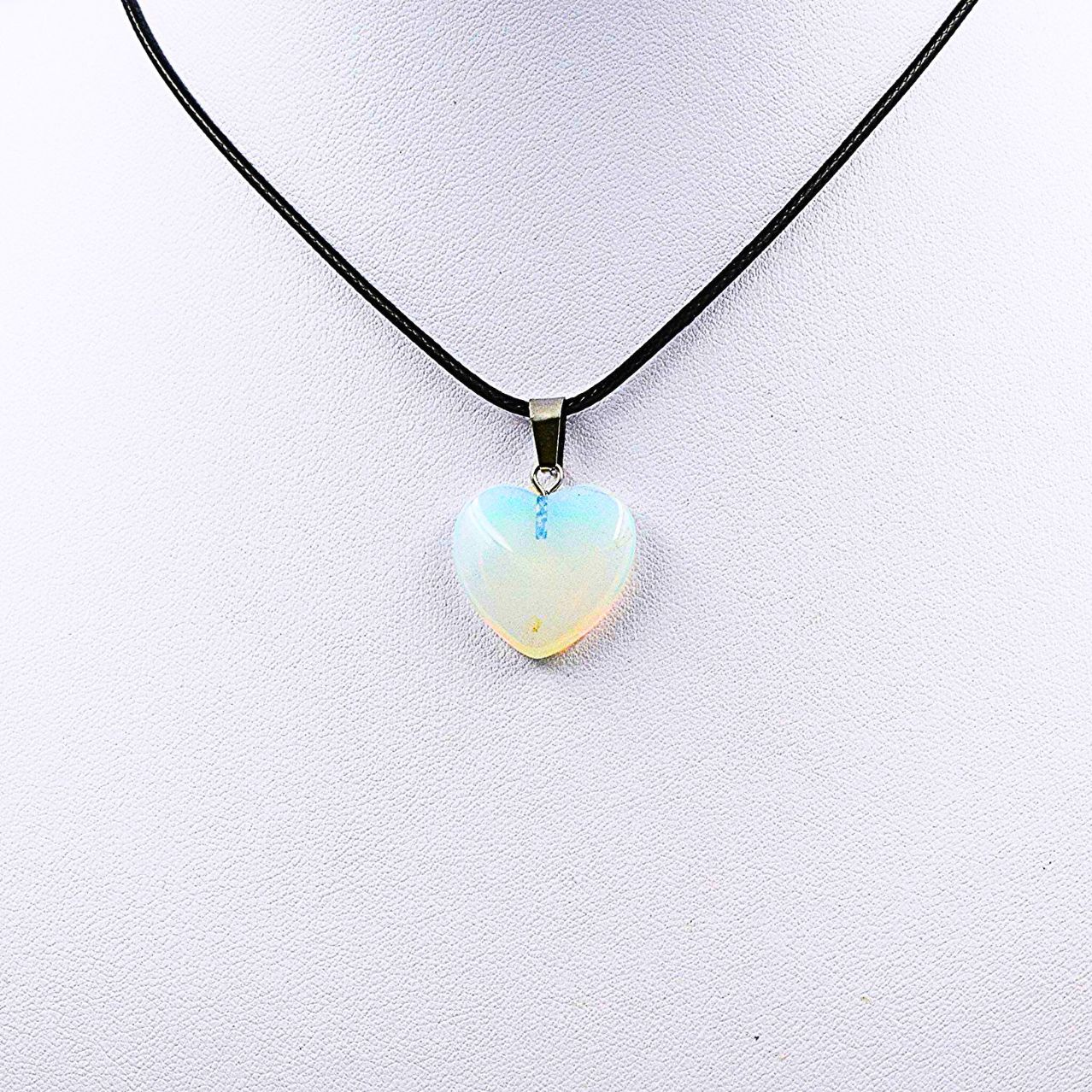 Obeski iz kristalov v obliki srca - slika 5