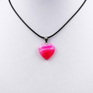 Obeski iz kristalov v obliki srca - slika 3