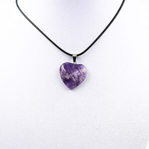 Obeski iz kristalov v obliki srca - slika 4