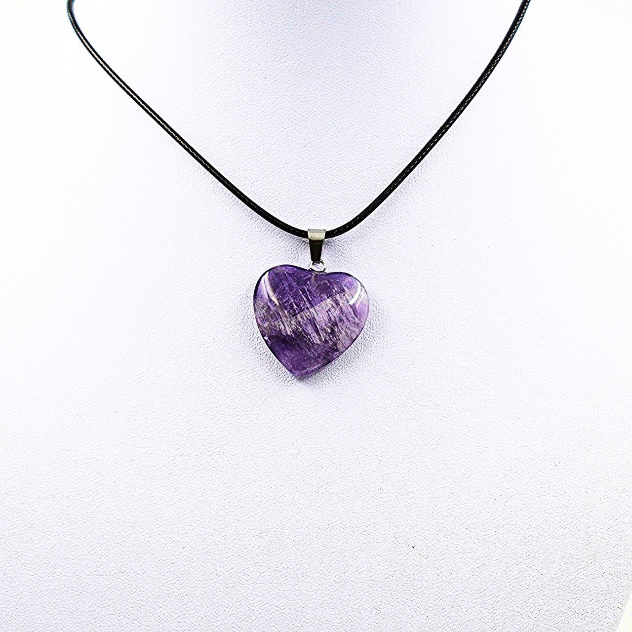 Obeski iz kristalov v obliki srca - slika 4